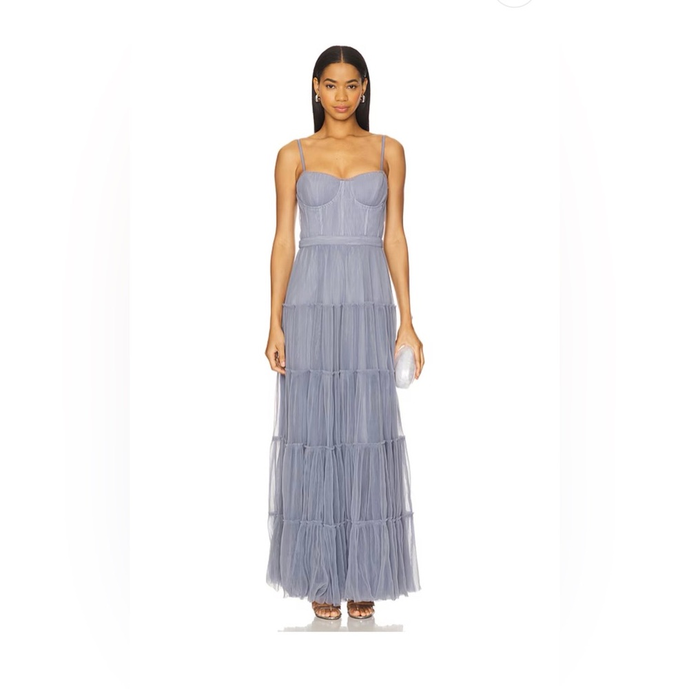 WORN ONCE | ASTR the Label | M | Mireya Dress in Dusty Blue